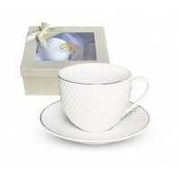 Чашка керам. 260мл "Белла" з блюдцем 13,5см №23191-00/S&T/(8)