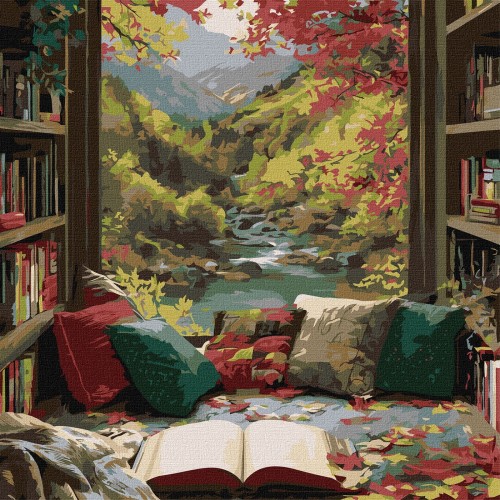 Картини по номерах акрил. "Гірська мрія" 40х40см №KHO6414/Ідейка/