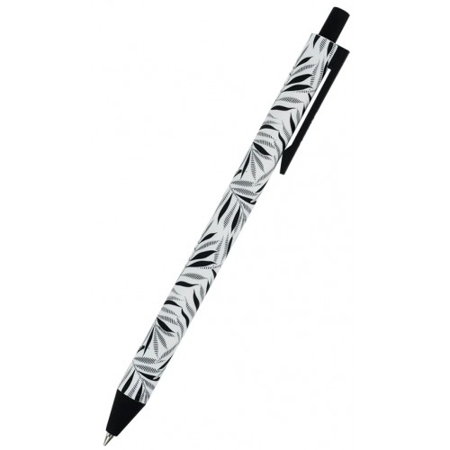 Ручка авт. кульк. Axent AB1092-07-A Black Leaves синя(24)(288)