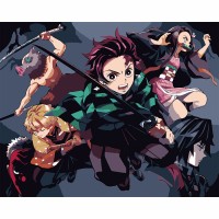 Картини по номерах "Santi" Demon Slayer. Heroes 40х50см №954416