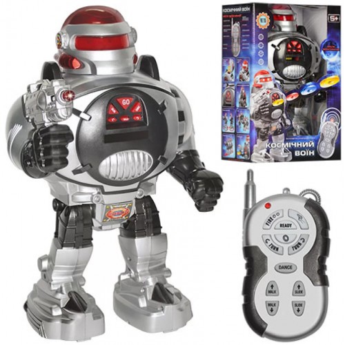 Робот на радіокеруванні, стріляє дисками, світло в коробці 21 х14х32см M 0465 U/R(18) 