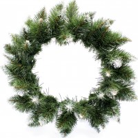 Віночок новорічний малий d-45см засніжений