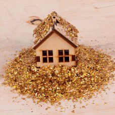 Снег искусственный 80 г золотой 974180 Новогодько