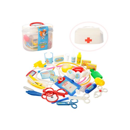 Набір лікаря: стетоскоп, шприц,окуляри,36предметов, у валізі, 22х17х12см №M0461U/R(24)