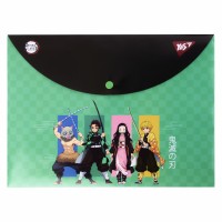 Папка-конверт Yes 492287 А4 Demon Slayer на кнопці(12)(60)(120)