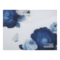 Папка-конверт "Buromax"№BM.3919-03 А5 Arabeski на кнопці,матов.напівпрозор.,темно-синя(12)