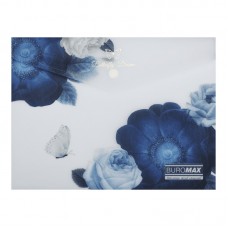 Папка-конверт "Buromax"№BM.3919-03 А5 Arabeski на кнопці,матов.напівпрозор.,темно-синя(12)