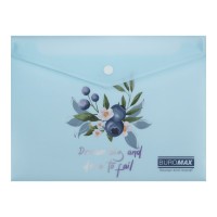 Папка-конверт "Buromax" №BM.3919-52 А5 Arabeski на кнопці,матов. напівпрозор.,чароіт(12)