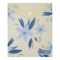 Папка-конверт "Buromax" №BM.3922-53 А6 Arabeski на кнопці,матов. напівпрозор.,маренго(12)
