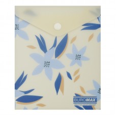 Папка-конверт "Buromax" №BM.3922-53 А6 Arabeski на кнопці,матов. напівпрозор.,маренго(12)