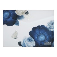 Папка-конверт "Buromax"№BM.3943-03 А4 Arabeski на кнопці,матов.напівпрозор.,темно-синя(12)