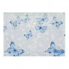 Папка-конверт"Buromax"№BM.3943-31 А4 Arabeski на кнопці,матов.напівпрозор.,білий перлам.