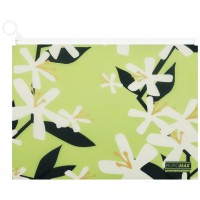 Папка-конверт"Buromax"№BM.3948-15 А4 Arabeski на zip-блискавці,матов.напівпрозор.,салатова