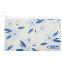 Папка-конверт"Buromax"№BM.3949-53 DL Arabeski на zip-блискавці,матов. напівпрозор.,маренго