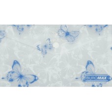 Папка-конверт"Buromax"№BM.3952-31 DL Arabeski на кнопці,матов.напівпрозор.,білий перламутр