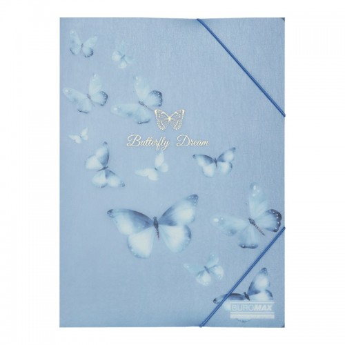 Папка "Buromax" №BM.3908-45 Arabeski А4 на рез. матова,непрозора,синій електрик(12)