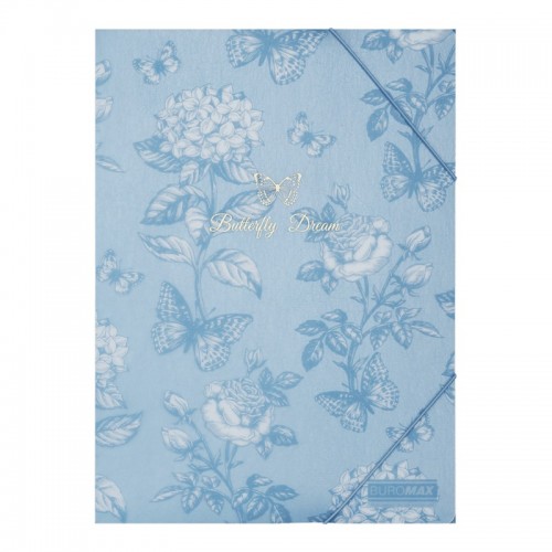 Папка "Buromax" №BM.3908-95 Arabeski А4 на рез. матова,непрозора,синьо-сіра(12)