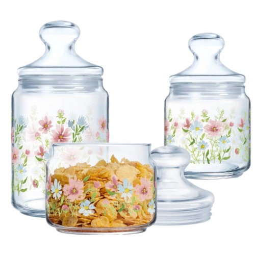 Набір банок для сип. продуктів скло Luminarc. Club Roisin 0,5х0,75х1л X1080/2786(5)