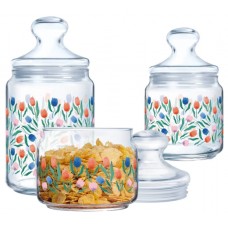 Набір банок для сип. продуктів скло Luminarc. Club Rossary 0,5х0,75х1л X1076/2632(5)