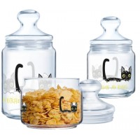 Набір банок для сип. продуктів скло Luminarc. Club The Cute 0,5х0,75х1л X1072/2564(5)