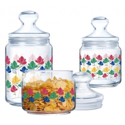 Набір банок для сип. продуктів скло Luminarc. FLUURY  0,5х0,75х1л X1070/2540(5)