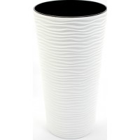 Горщик квітковий пласт. "Ф'южн" d16х30см 2л білий,високий №0131/Алеана/(12)