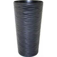 Горщик квітковий пласт. "Ф'южн" d16х30см 2л граніт,високий №7805/Алеана/(12)