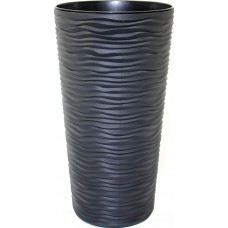 Горщик квітковий пласт. "Ф'южн" d16х30см 2л граніт,високий №7805/Алеана/(12)