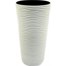 Горщик квітковий пласт. "Ф'южн" d22х41,5см 5л біла троянда,високий №7812/Алеана/(4)