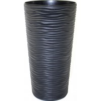 Горщик квітковий пласт. "Ф'южн" d22х41,5см 5л граніт,високий №7829/Алеана/(4)