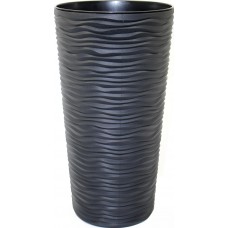 Горщик квітковий пласт. "Ф'южн" d22х41,5см 5л граніт,високий №7829/Алеана/(4)