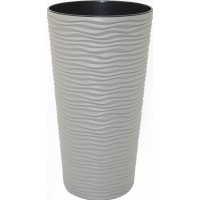 Горщик квітковий пласт. "Ф'южн" d22х41,5см 5л какао,високий №7836/Алеана/(4)