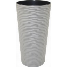 Горщик квітковий пласт. "Ф'южн" d22х41,5см 5л какао,високий №7836/Алеана/(4)