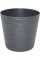Горщик квітковий пласт. "Ф'южн" d23,5х22см 6л граніт,низький,зі вставкою №0263/Алеана/(8)