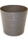 Горщик квітковий пласт. "Ф'южн" d23,5х22см 6л капучіно,низький,зі вставкою №0292/Алеана/