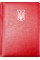Щоден. А5 "Economix" недат. Nebraska червоний, з тисненням "Герб" №E22061-03(20)