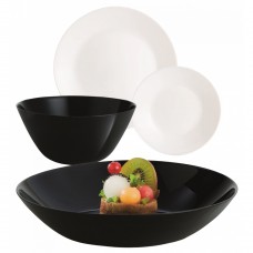 Сервіз столовий скло 19предм. Luminarc.Lillie Black&White X1202/7781