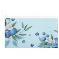 Папка-конверт"Buromax"№BM.3949-17 DL Arabeski на zip-блиск.,матов.напівпрозор.,мор.хвиля