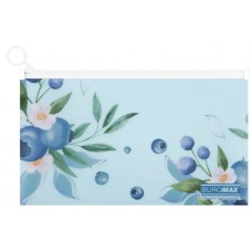 Папка-конверт"Buromax"№BM.3949-17 DL Arabeski на zip-блиск.,матов.напівпрозор.,мор.хвиля
