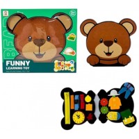 Гра бізікнижка, ведмедик,бізіборд 50-29см,шестерні,гардероб,шнурівка,в кор-ці №Y514-3(36)