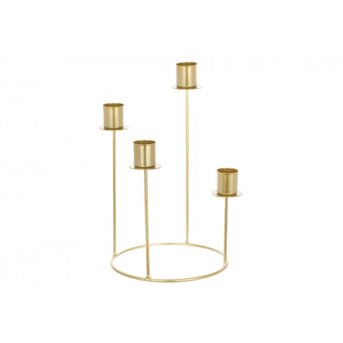 Підсвічник метал. 16х25,5см на 4свічки,золото №992-350/Bonadi/