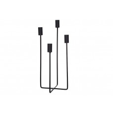 Підсвічник метал. 15х15х36см,чорний №133-003/Bonadi/