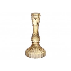 Підсвічник скло "Crystal" 9,5х17см (для тонкої свічки) янтарно-коричневий №133-014/Bonadi/