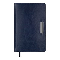 Щоден. А6 Buromax недат. 168арк. Salerno синій BM.26030-02