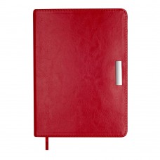 Щоден. А5 "Buromax" недат. 168арк. лін. Salerno червоний №BM.20260-05