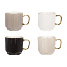 Чашка керам. 300мл із золотою облямівкою та ручкою №905-270/Bonadi/(12)(48)