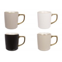 Чашка керам. 400мл із золотою облямівкою та ручкою №905-274/Bonadi/