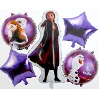 Набір кульок повітр. фольг. "Холодне серце. Анна" 5шт(10)