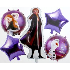 Набір кульок повітр. фольг. "Холодне серце. Анна" 5шт(10)