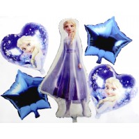 Набір кульок повітр. фольг. "Холодне серце. Ельза" 5шт(10)